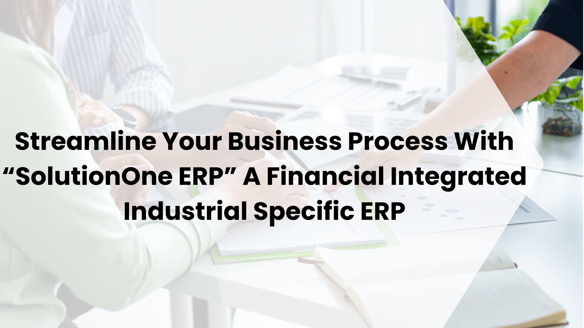 Streamline Your Business Process With “SolutionOne ERP” A Financial Integrated Industrial Specific ERP